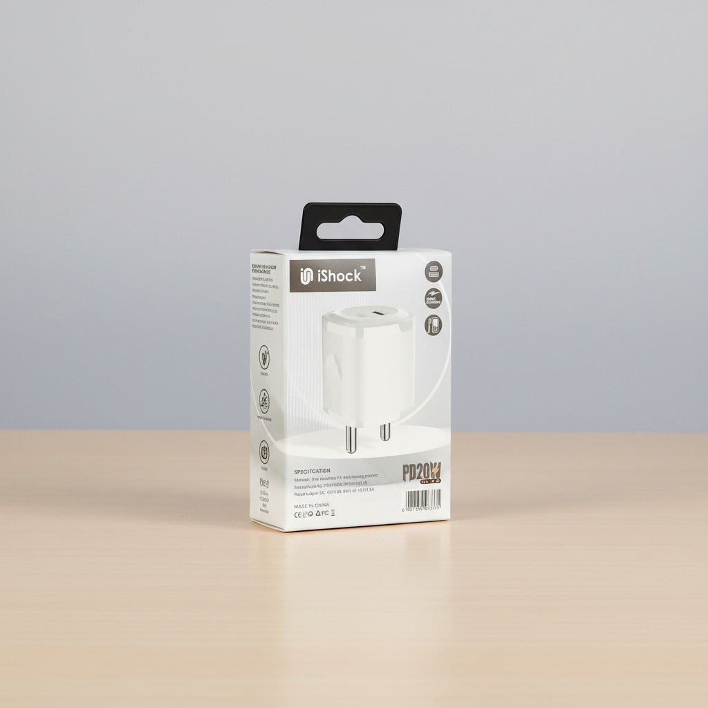20W PD Dual Port Fast Charger - White
