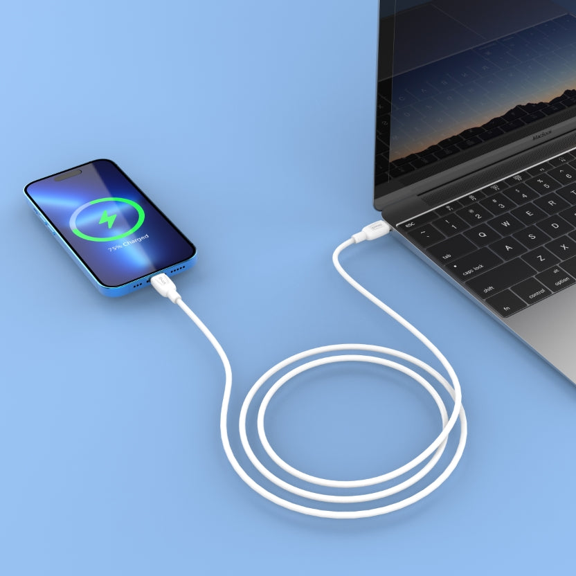 Silicone Fast Charging Type-C to Lighting Cable 1 Meter 3A