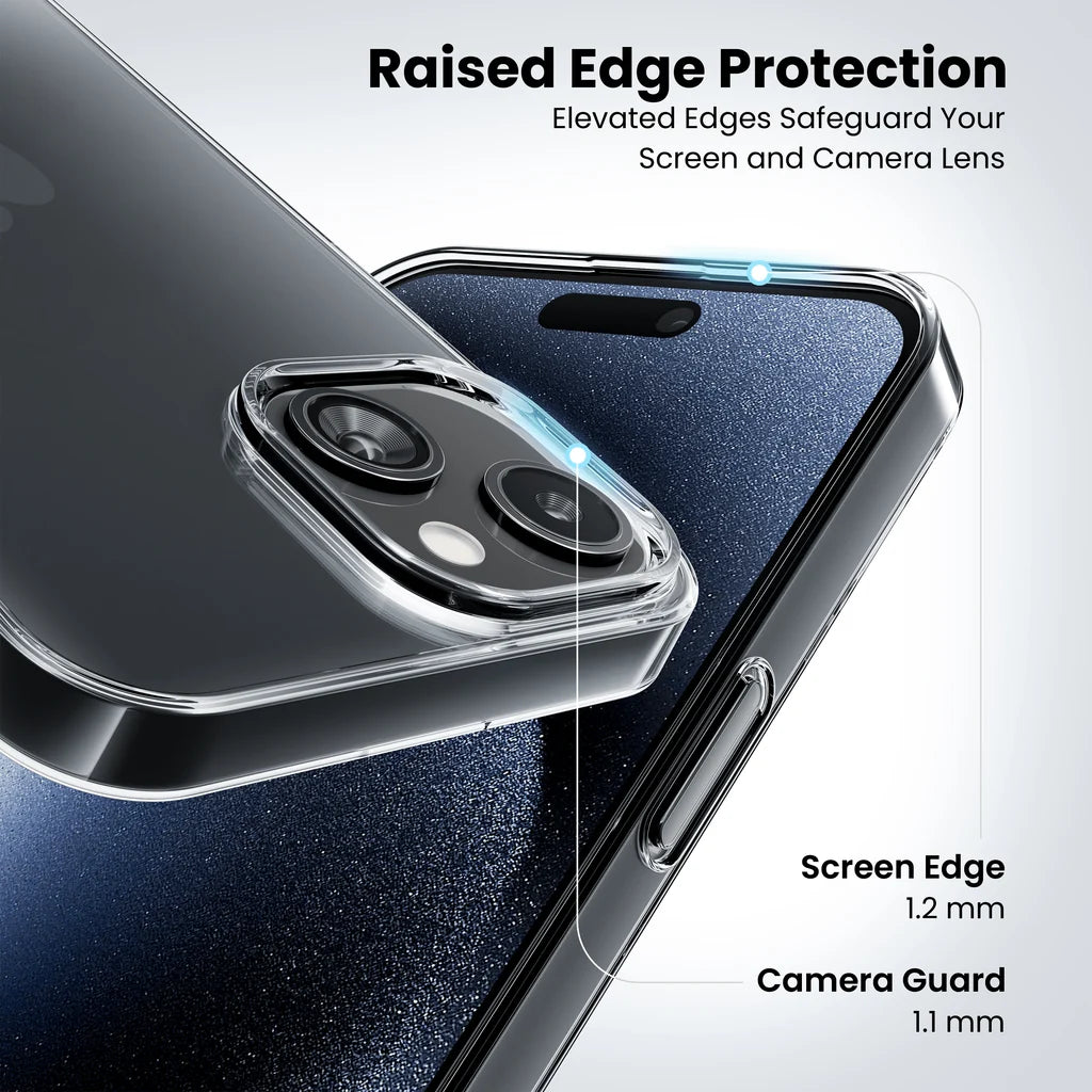 Anti Yellow Clear Case for iPhone 15 Plus