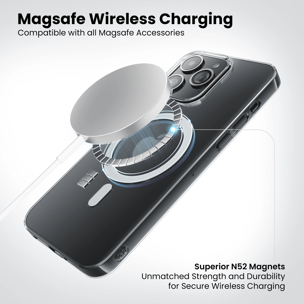 Anti-Yellow Magsafe Clear Case for iPhone 14 Pro Max
