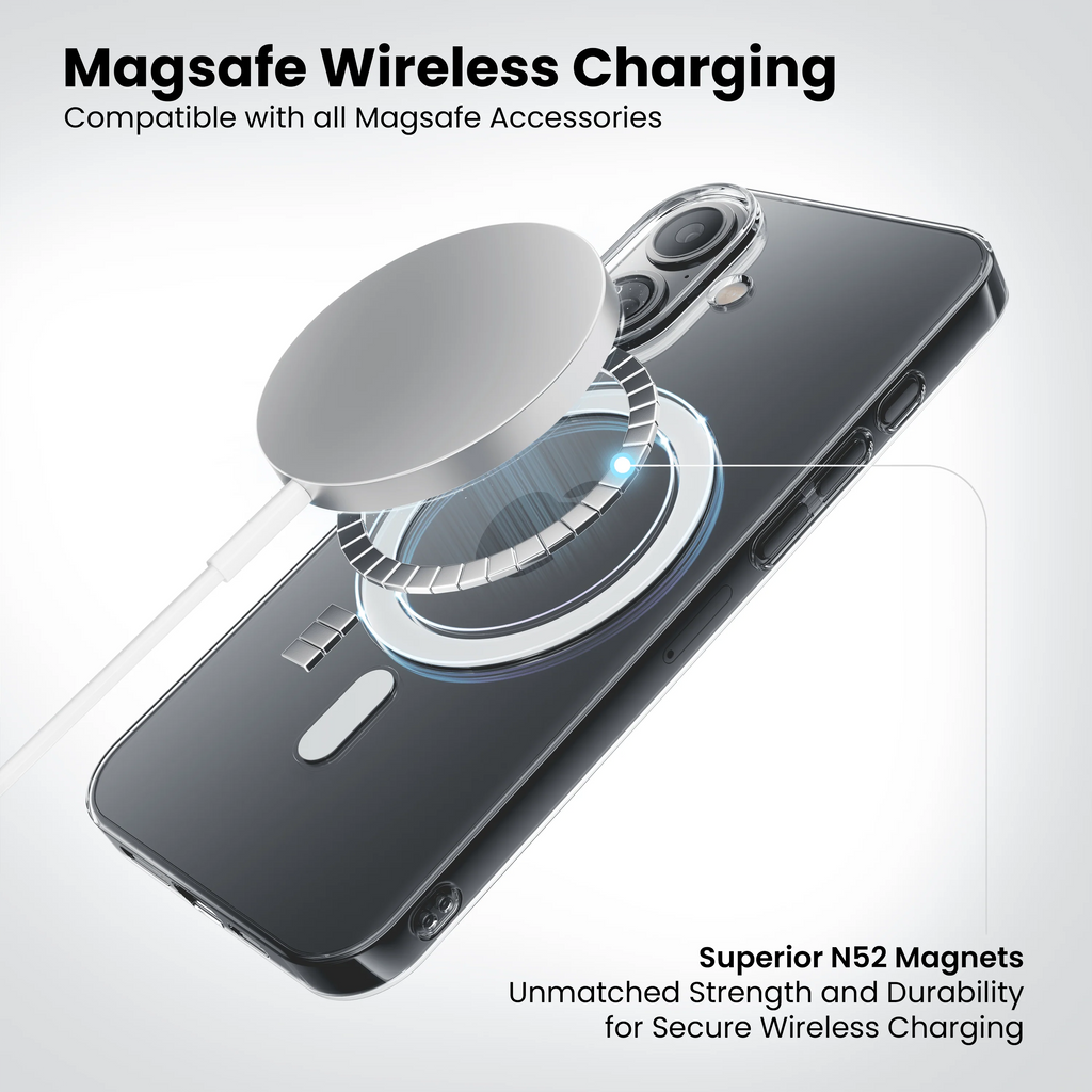 Anti-Yellow Magsafe Clear Case for iPhone 16