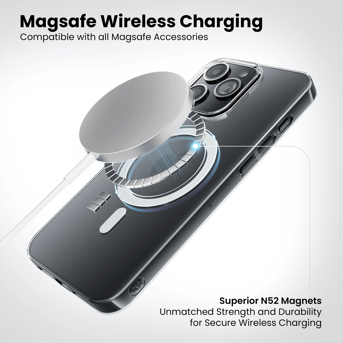 Anti-Yellow Magsafe Clear Case for iPhone 16 Pro Max