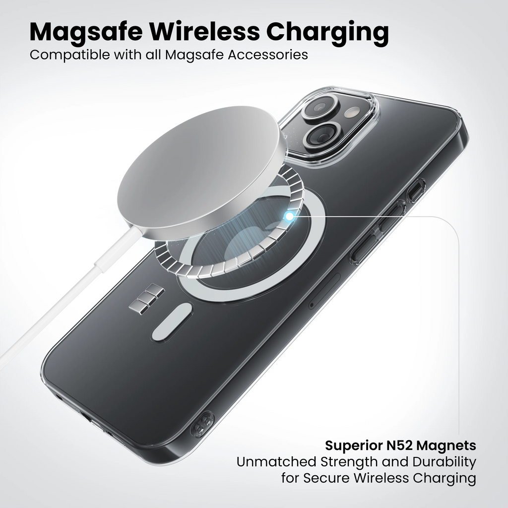 Anti-Yellow Magsafe Clear Case for iPhone 14 plus