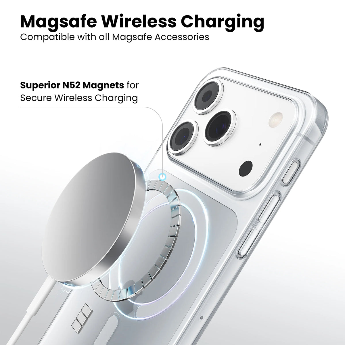 Anti-Yellow Magsafe Clear Case for iPhone 18 Pro