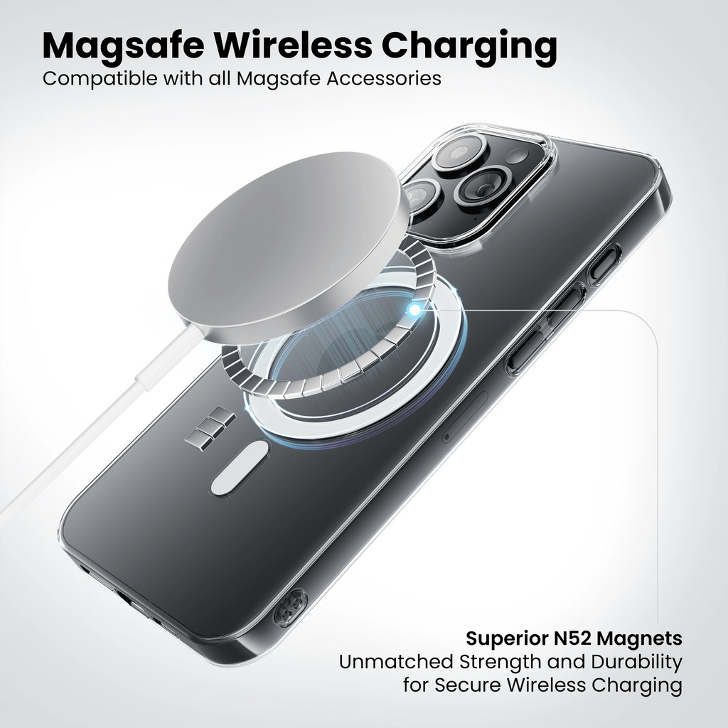 Anti-Yellow Magsafe Clear Case for iPhone 15 Pro