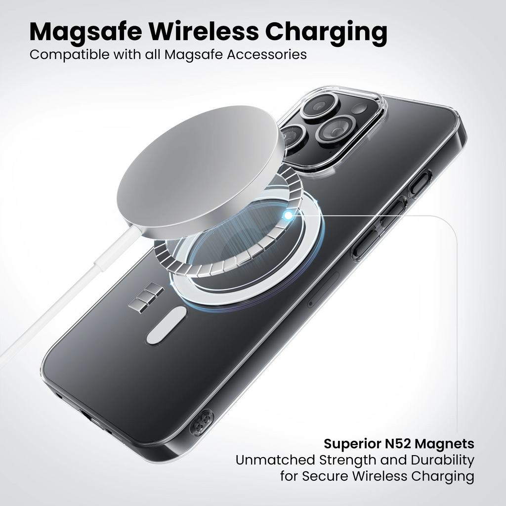 Anti-Yellow Magsafe Clear Case for iPhone 16 Pro