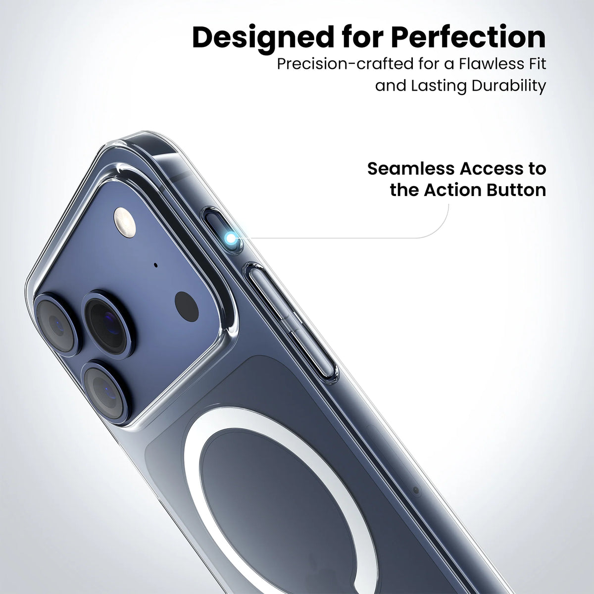 Anti-Yellow Magsafe Clear Case for iPhone 17 Pro