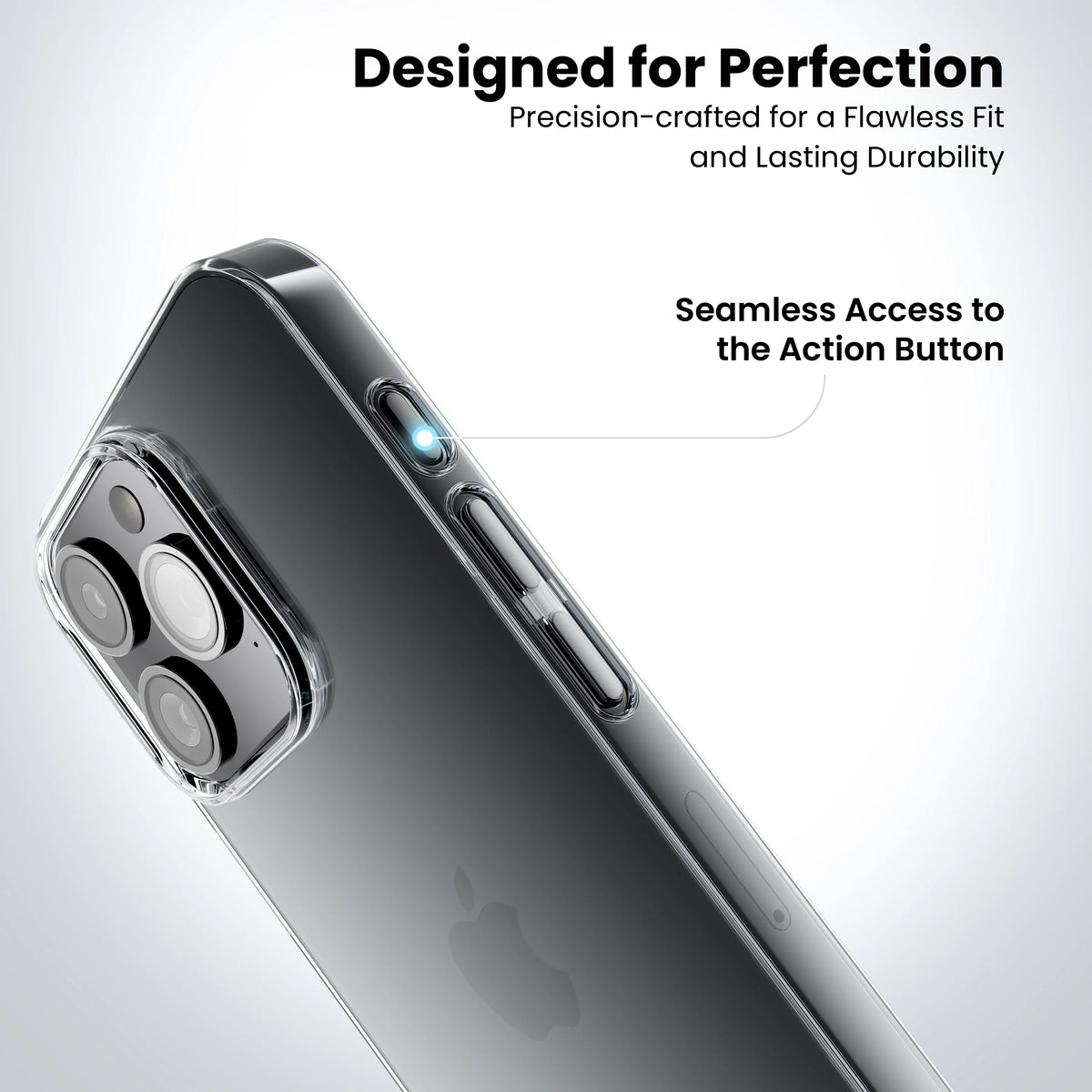 Anti Yellow Clear Case for iPhone 15 Pro