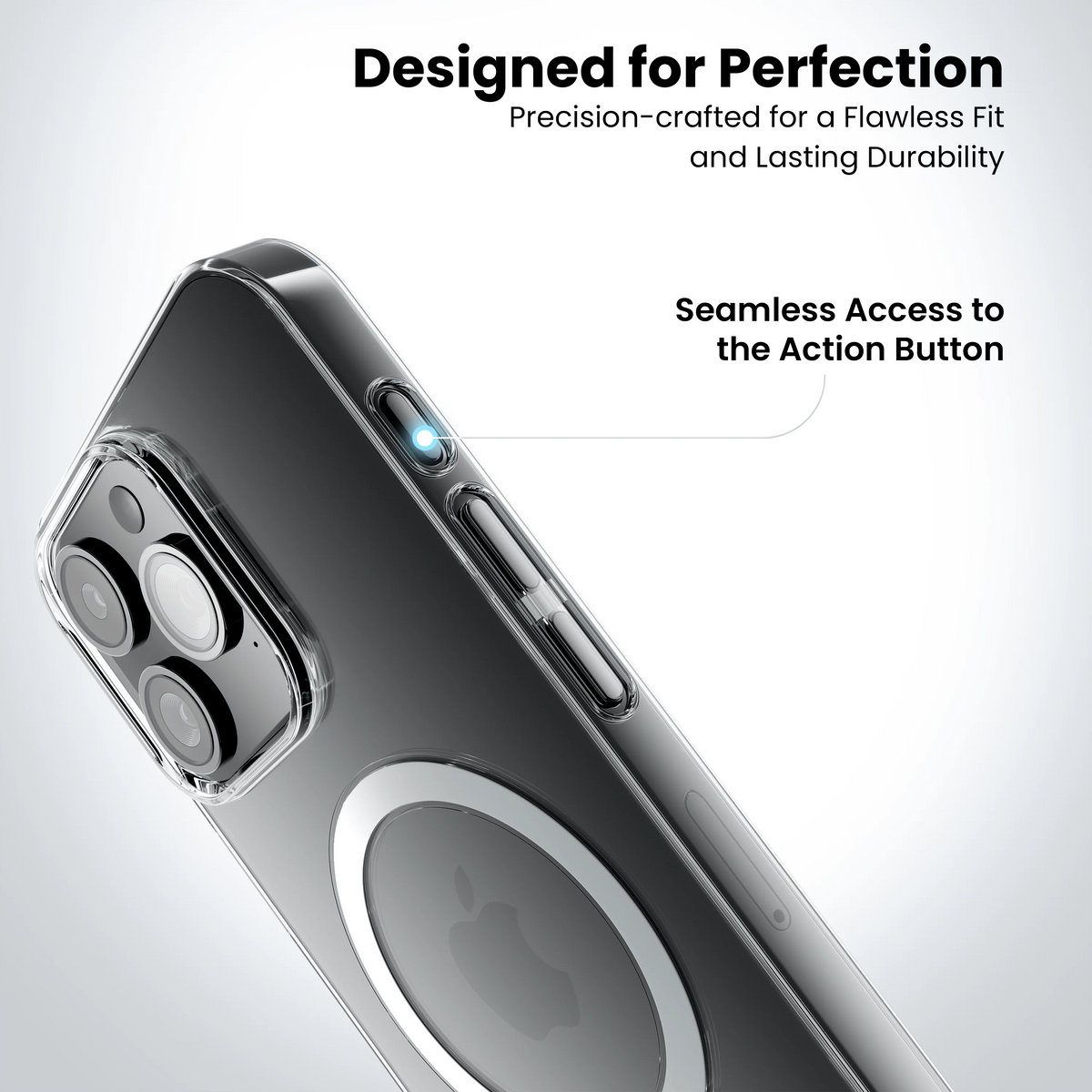 Anti-Yellow Magsafe Clear Case for iPhone 15 Pro Max