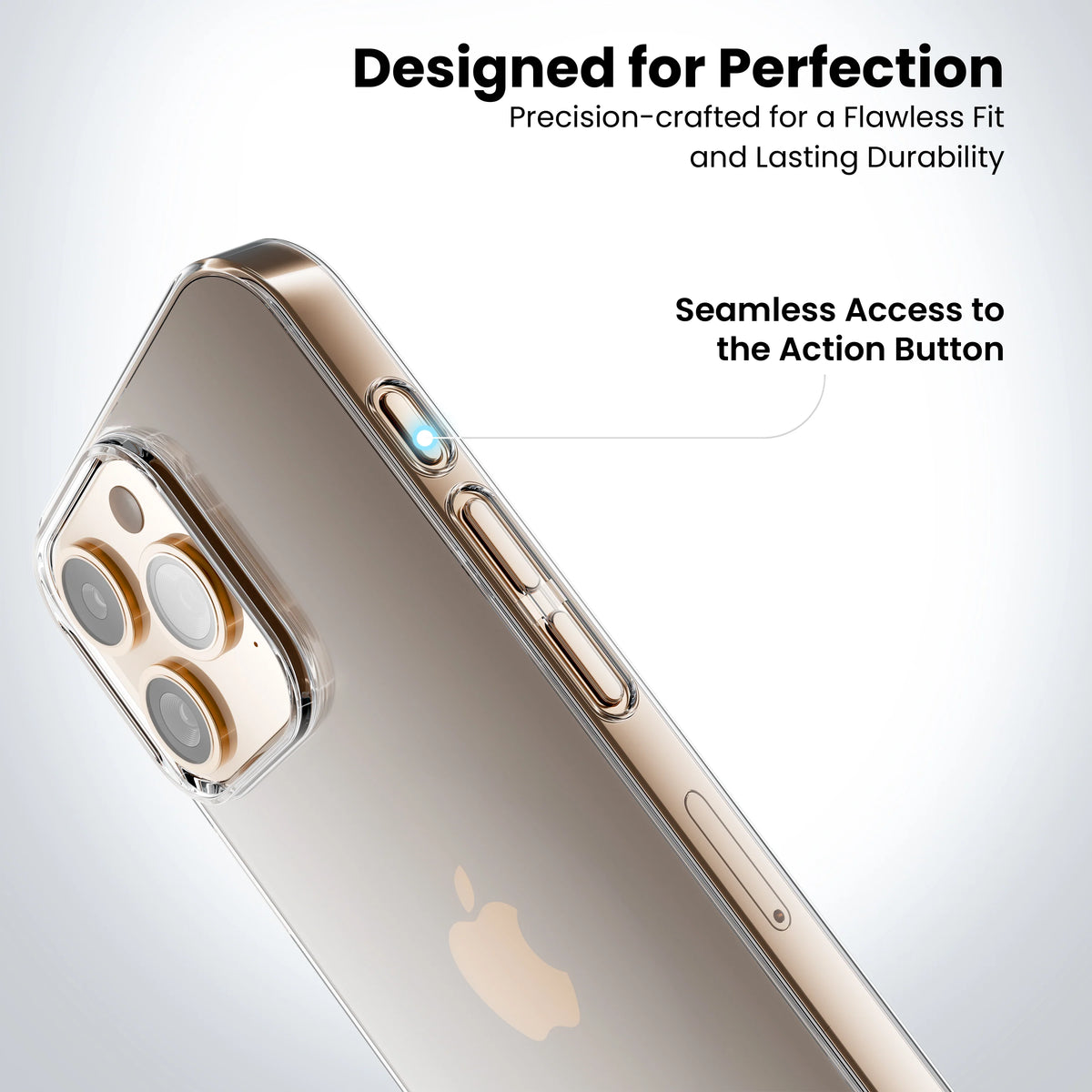 Anti Yellow Clear Case for iPhone 16 Pro