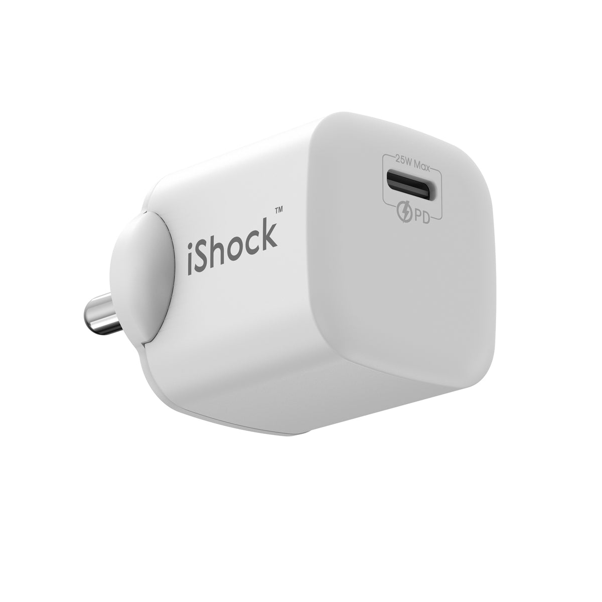 25W Type C Quick Charger GaN mini PD - White