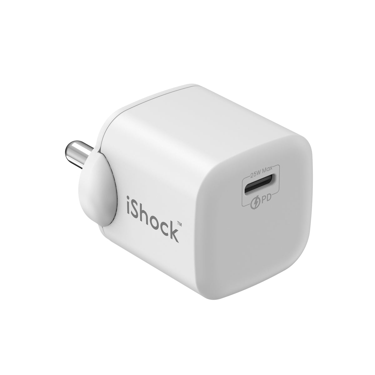 25W Type C Quick Charger GaN mini PD - White