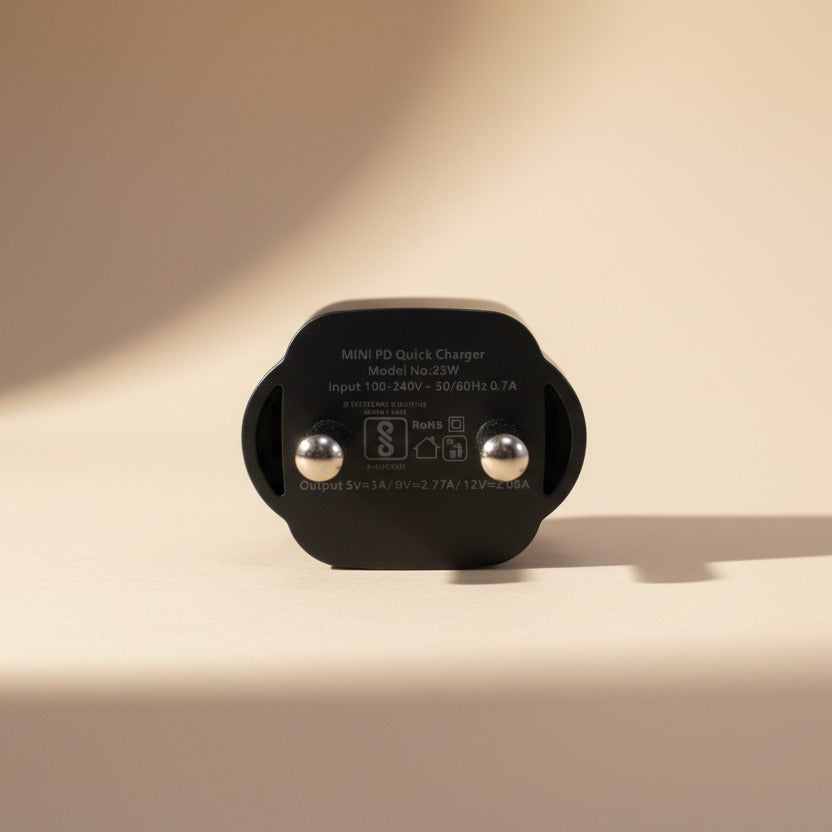 25W mini PD Quick Charger - Black
