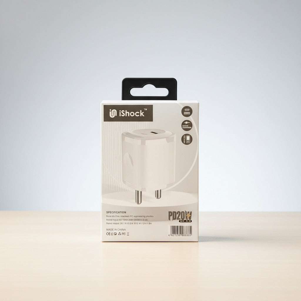 20W PD Dual Port Fast Charger - White