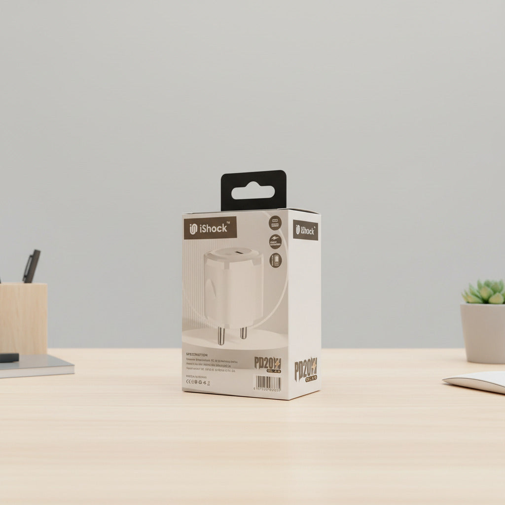 20W PD Dual Port Fast Charger - White