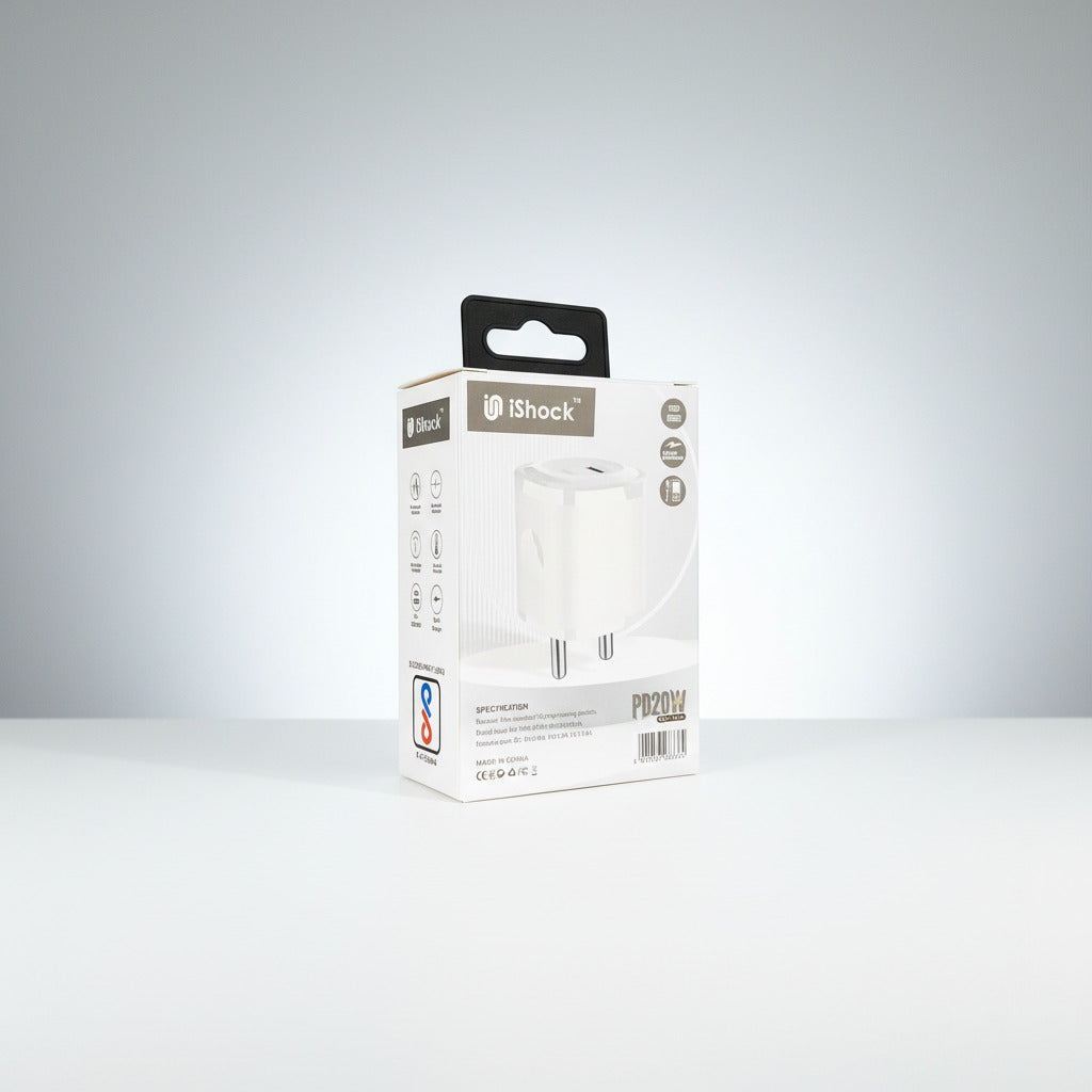 20W PD Dual Port Fast Charger - White