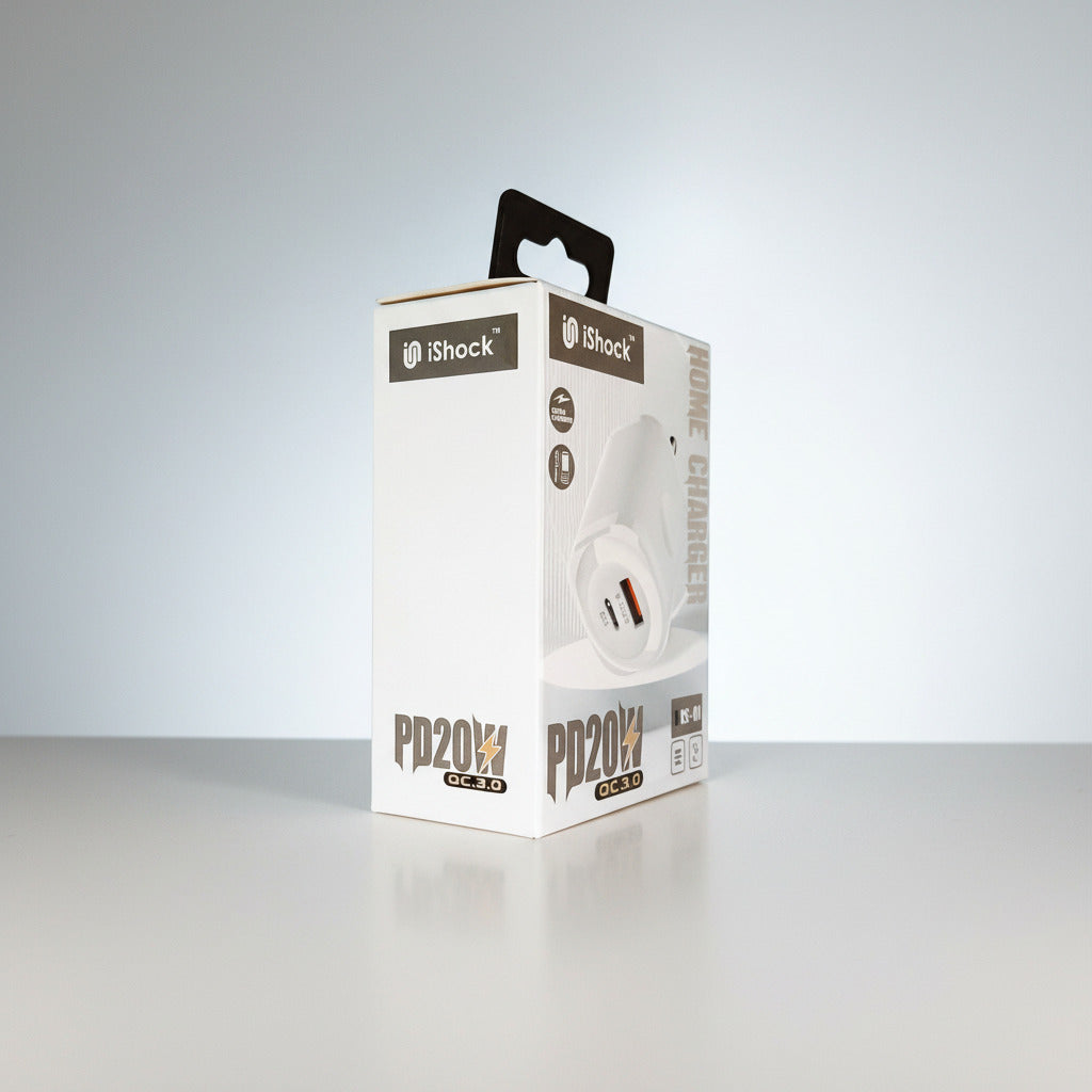 20W PD Dual Port Fast Charger - White