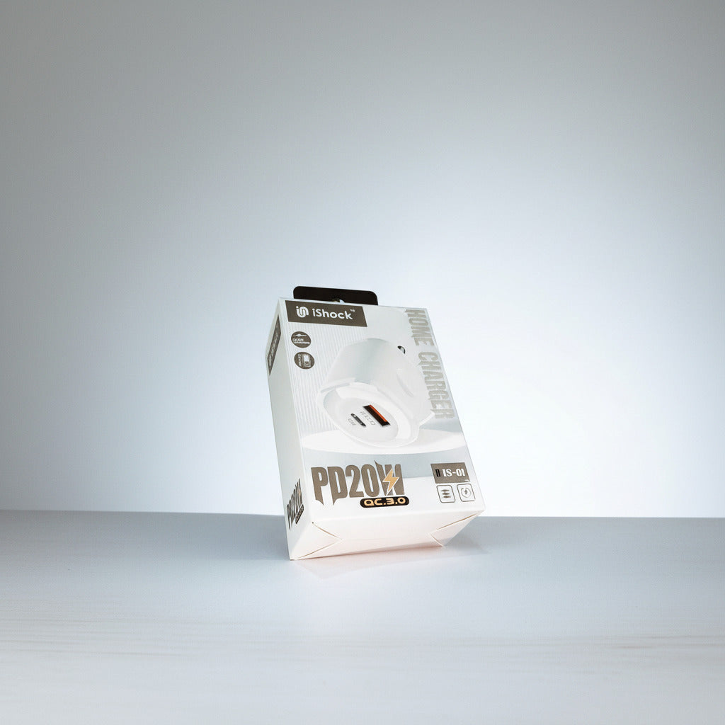 20W PD Dual Port Fast Charger - White