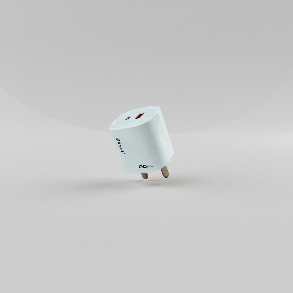 20W PD Dual Port Fast Charger - White