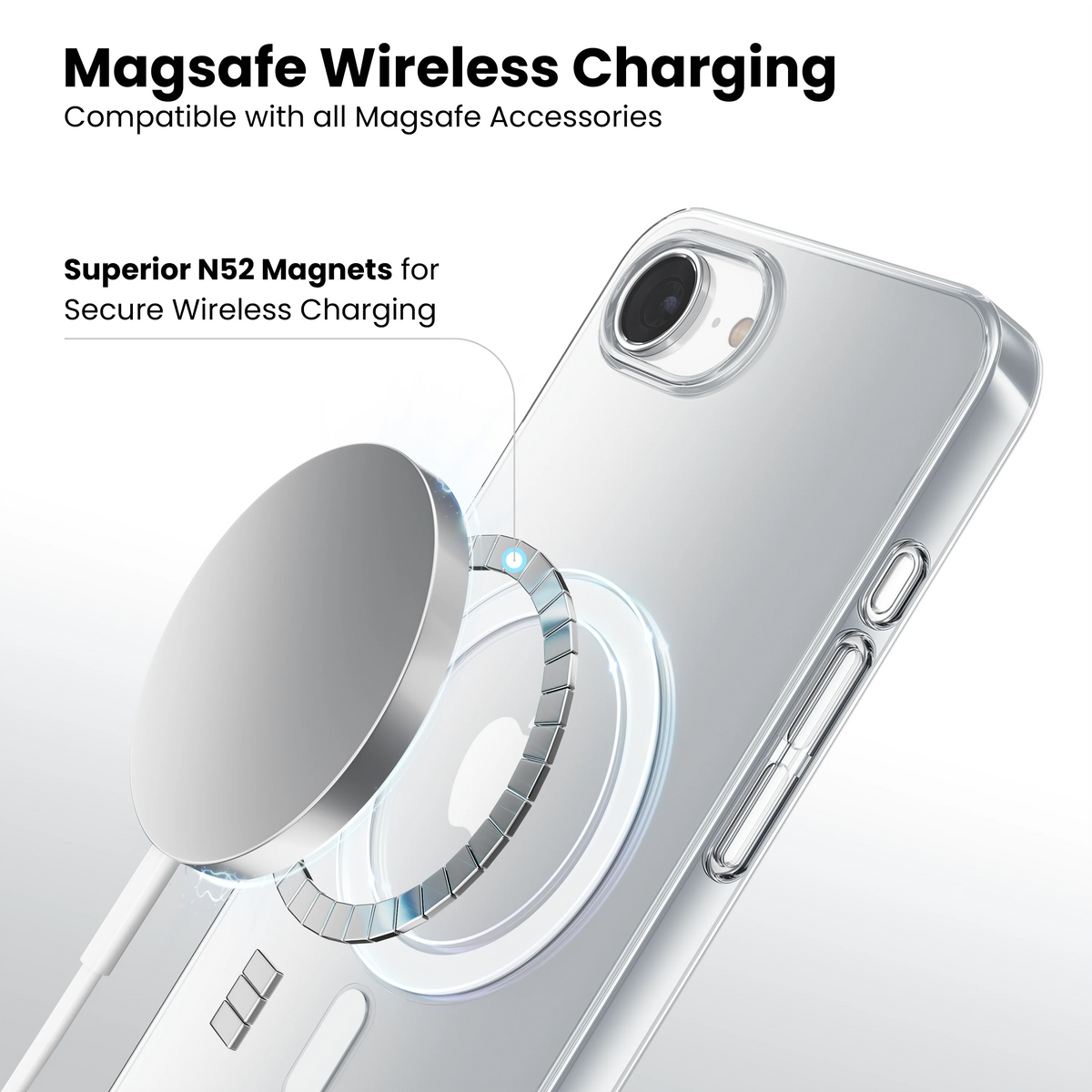 Anti-Yellow Magsafe Clear Case for iPhone 16e