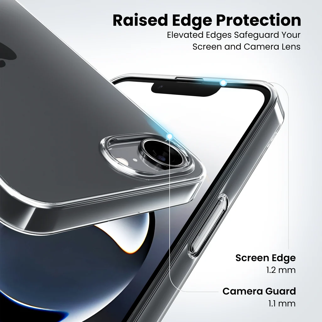 Anti Yellow Clear Case for iPhone 16e