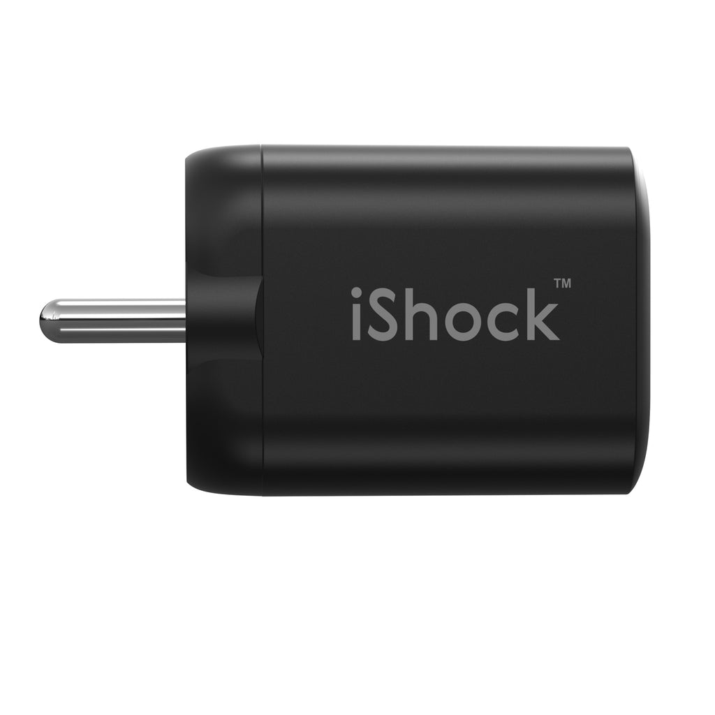 67W 3 Port 2 Type-C with 1 USB A Quick Charger GaN mini PD - Black