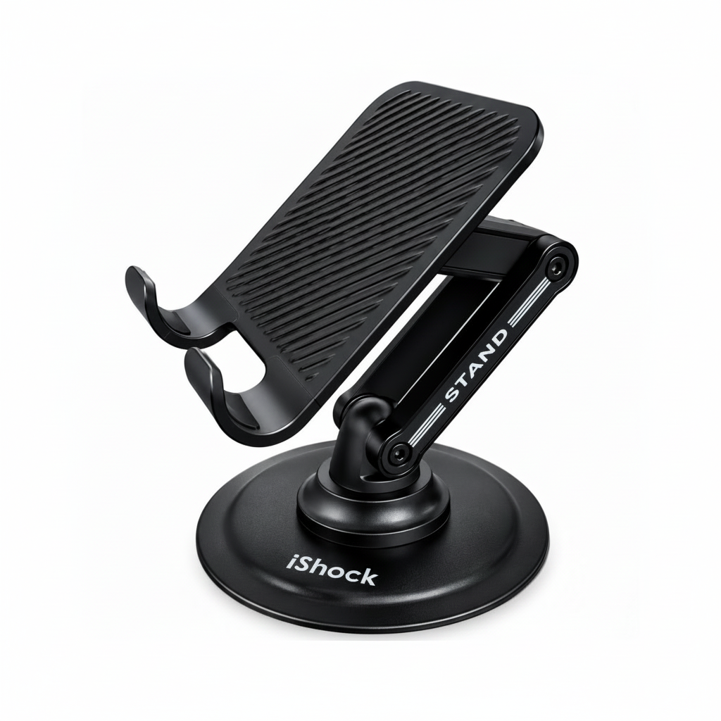 Premium Foldable 360° Rotatable, Height & Angle Adjustable, Anti skid Phone & Tablet Stand ISMS-005