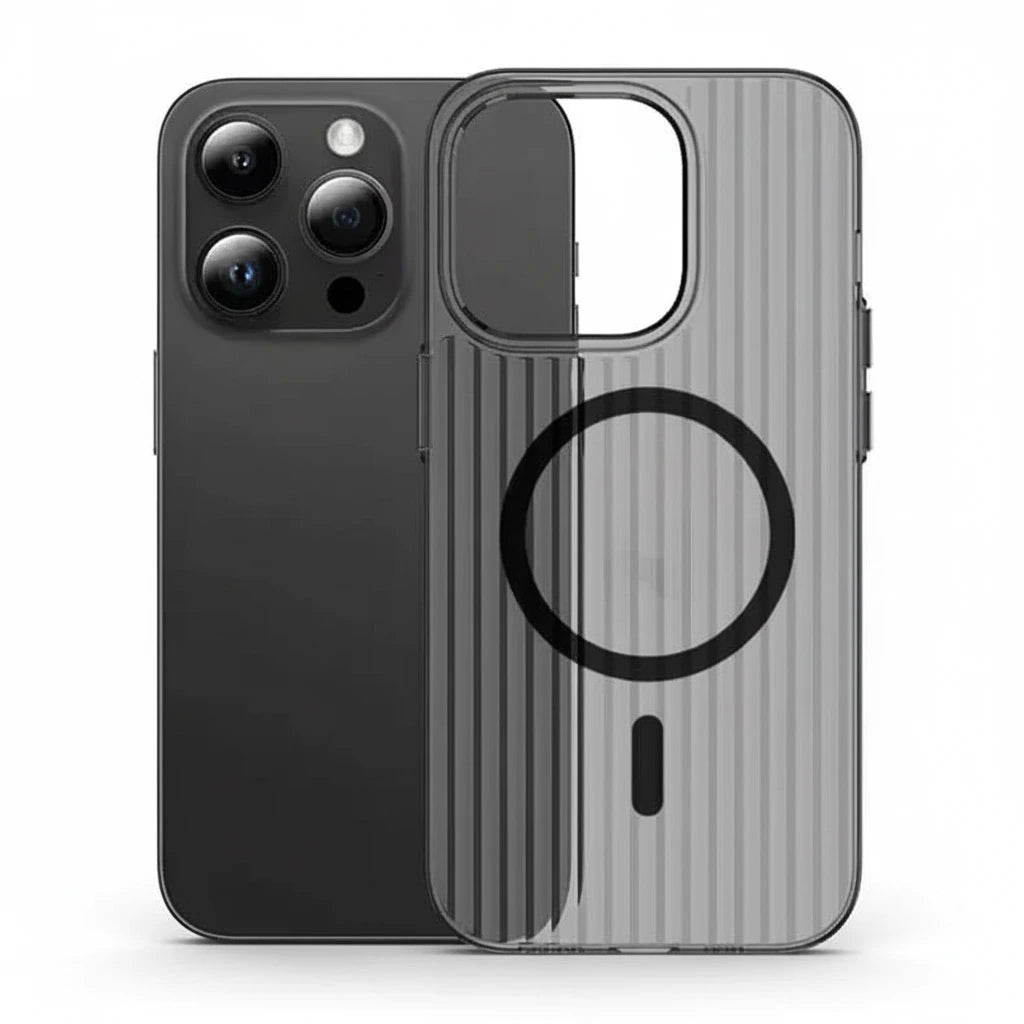 Fluted Texture Magsafe Case Smoke