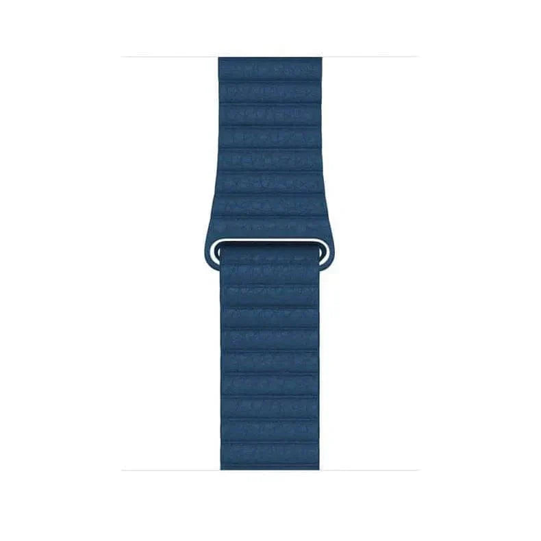 Leather Texture Magnetic Loop Electric Blue