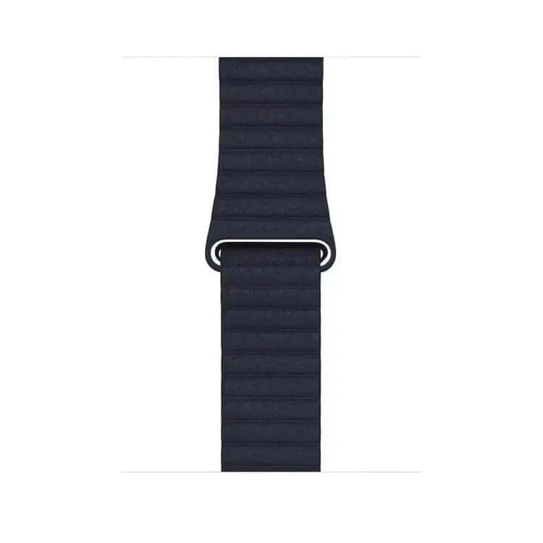 Leather Texture Magnetic Loop Midnight Blue