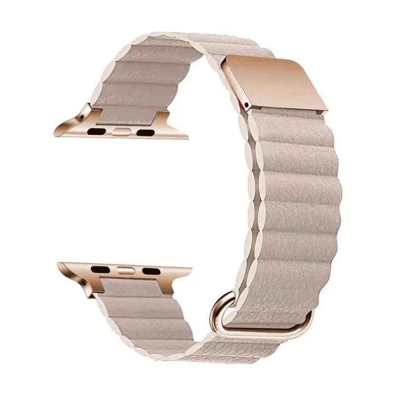 Magnetic Leather Texture Band Lilac
