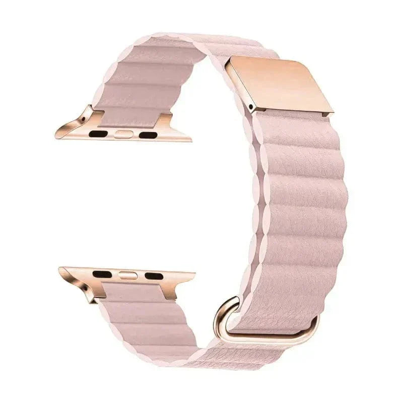Magnetic Leather Texture Band Pink