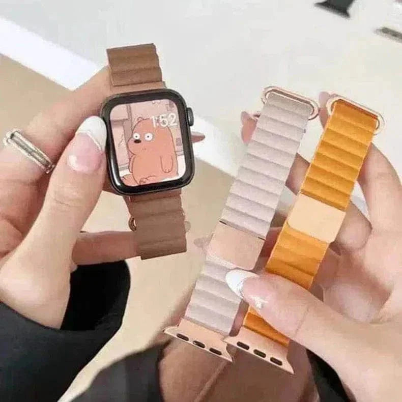 Magnetic Leather Texture Band