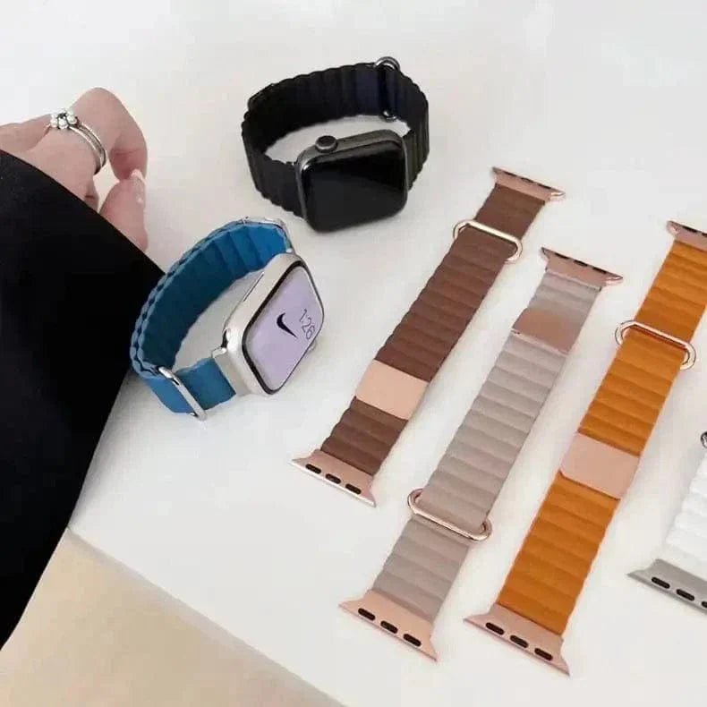 Magnetic Leather Texture Band