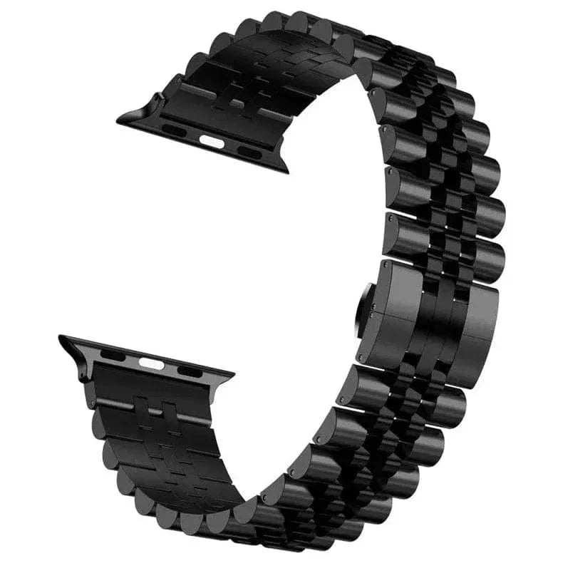 Metal Link Bracelet Chain Black