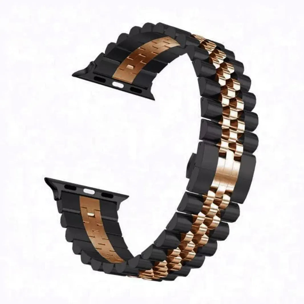 Metal Link Bracelet Chain Black Bronze