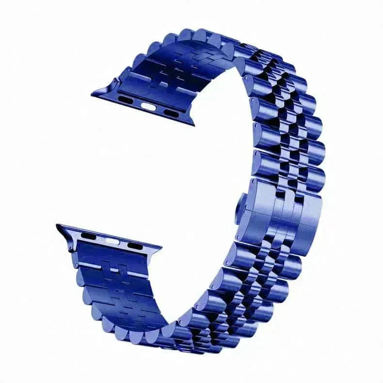 Metal Link Bracelet Chain Blue