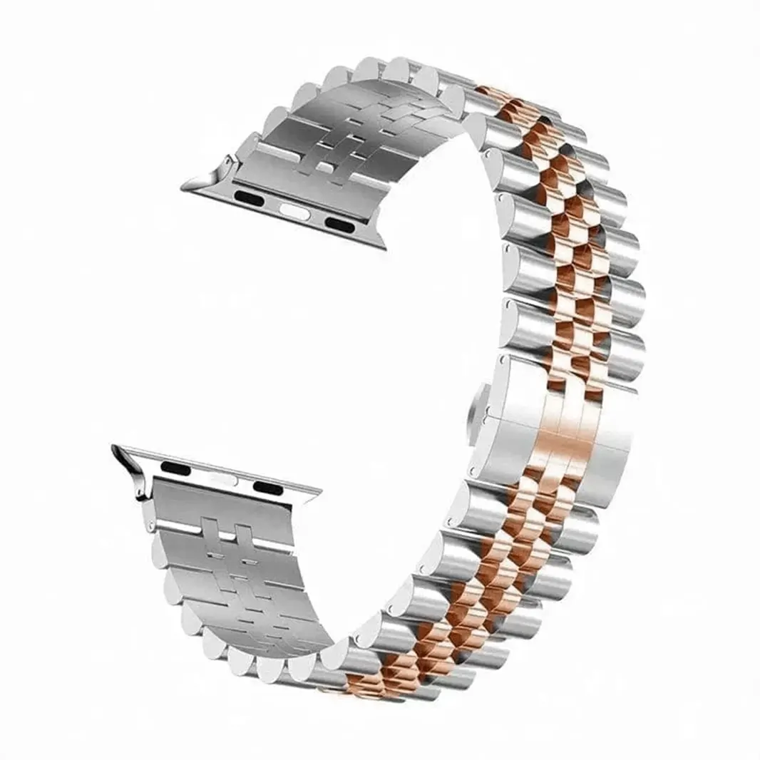 Metal Link Bracelet Chain Bronze Silver