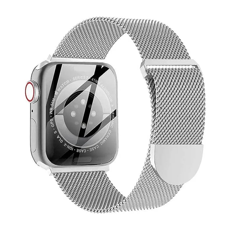 Milanese Magnetic Loop Round Silver