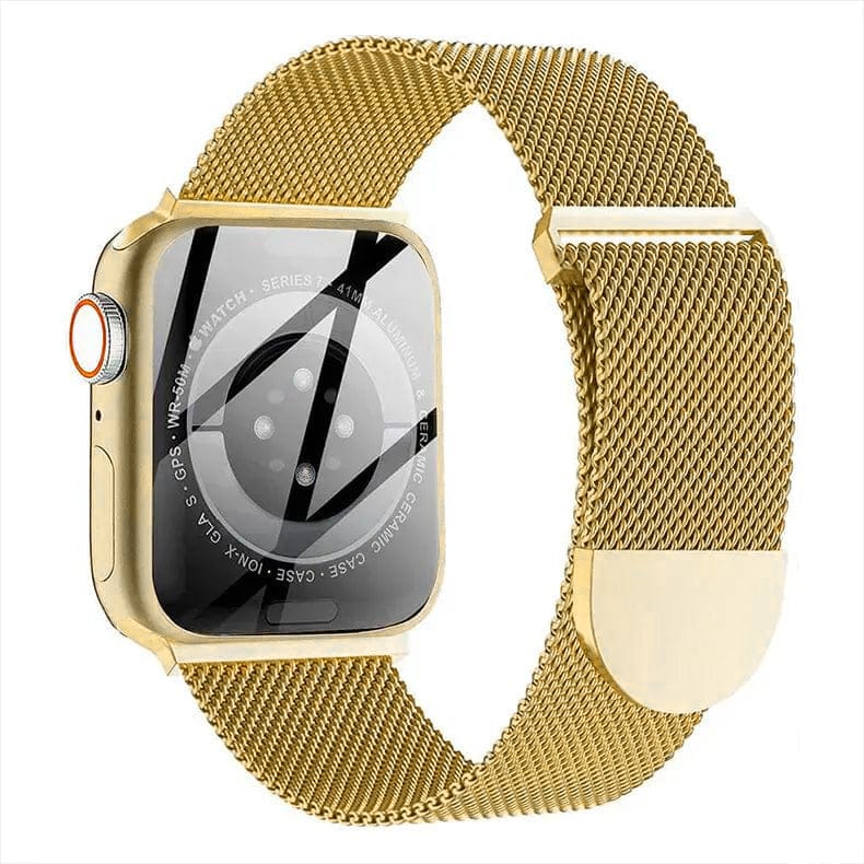 Milanese Magnetic Loop Round Gold