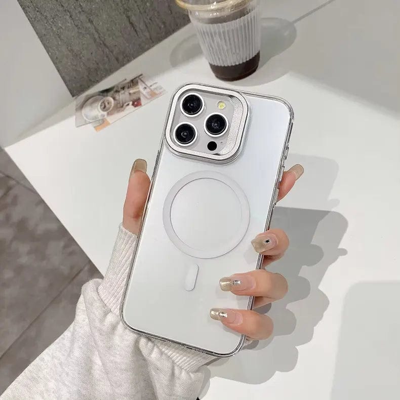 Built-In Stand Magsafe Case White