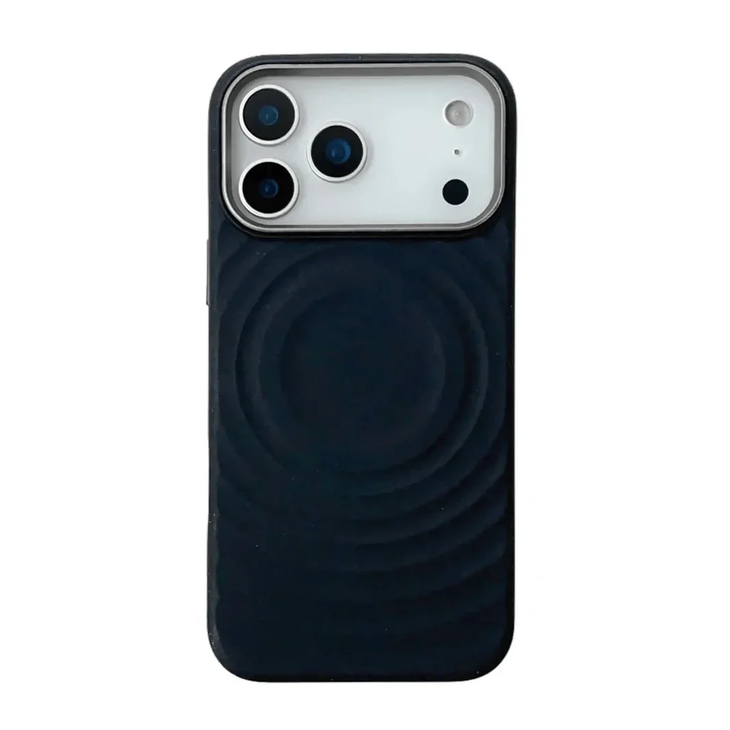 Ripple Magsafe Silicone Case iPhone 17 Pro Max Black