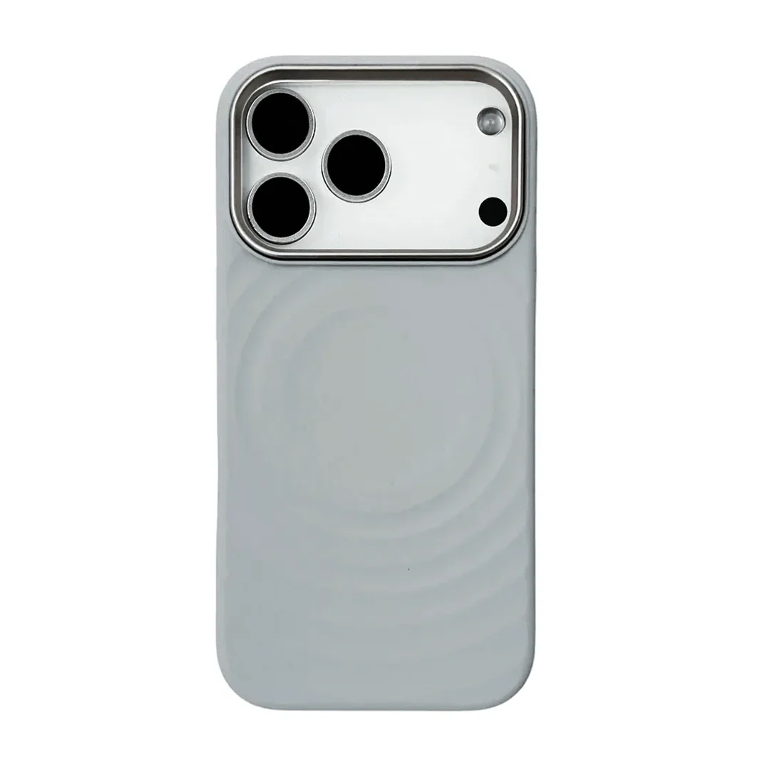 Ripple Magsafe Silicone Case iPhone 17 Pro Max Light Gray