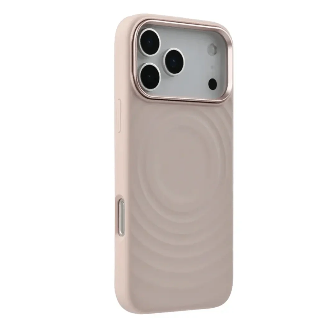 Ripple Magsafe Silicone Case iPhone 17 Pro Max Sand Pink