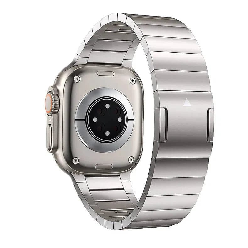 Magnetic Closure Bracelet Natural Titanium