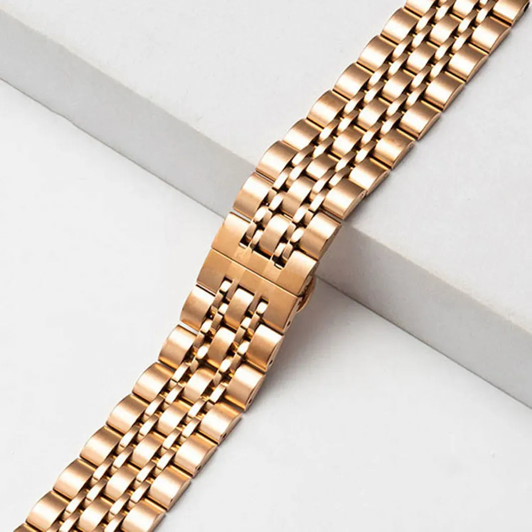 Stainless Steel 7 Link Bracelet Bronze Gold