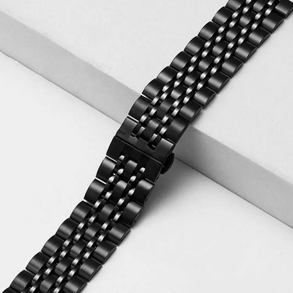 Stainless Steel 7 Link Bracelet Glossy Black