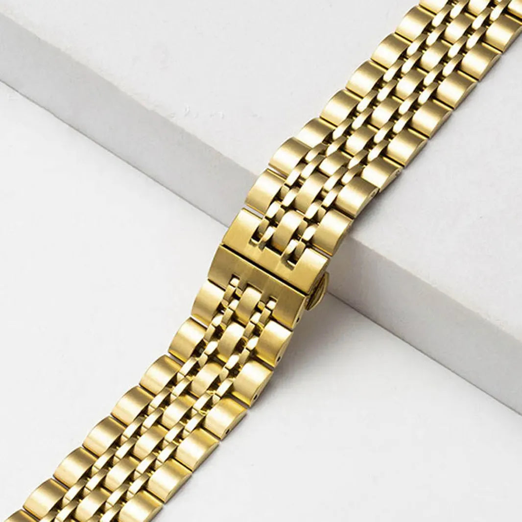 Stainless Steel 7 Link Bracelet Gold