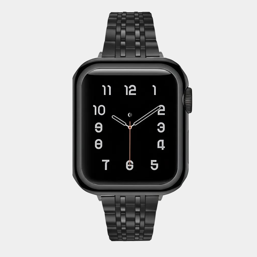 Stainless Steel 7 Link Bracelet Matte Black