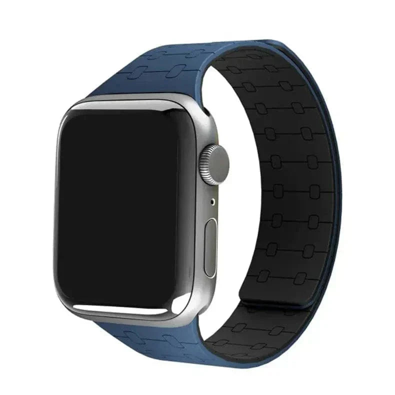 Velour Silicone Magnetic Loop Blue Black